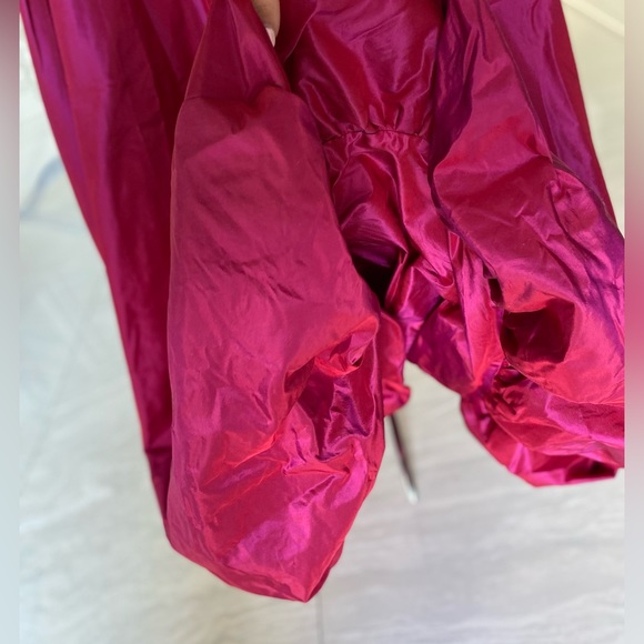 RICKIE FREEMAN FOR TERI JON
High-Low Taffeta Gown w/ Flower Applique - Picture 7 of 7